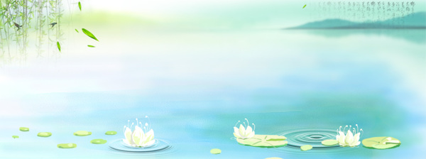 清新背景海報(bào)