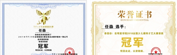 榮譽證書