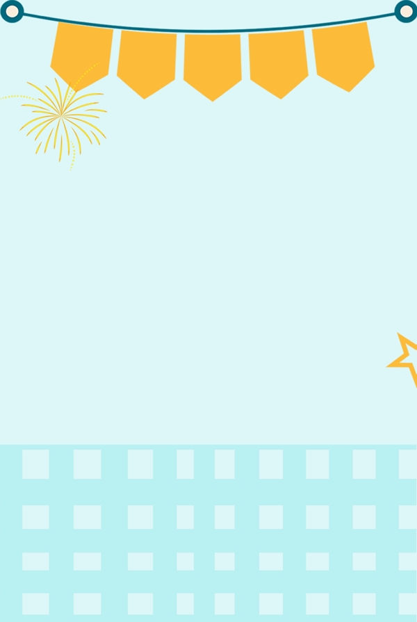 邊框藍色簡約風海報banner背景