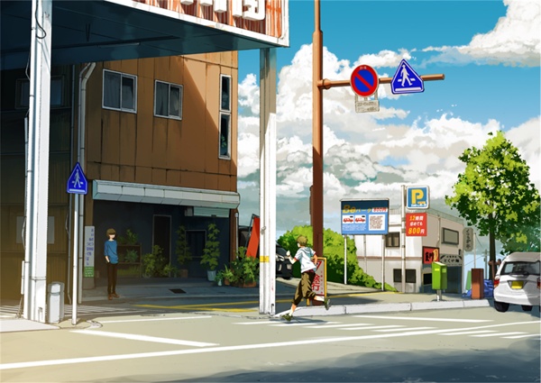 日系动漫背景图片