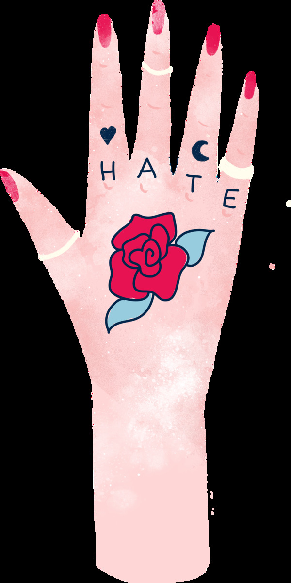 hate透明素材