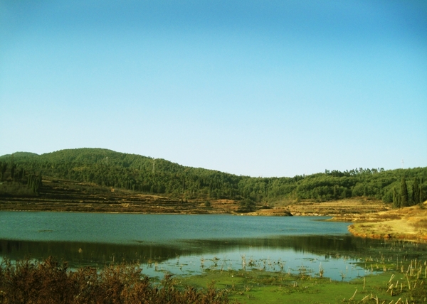 自然生态山水湖景