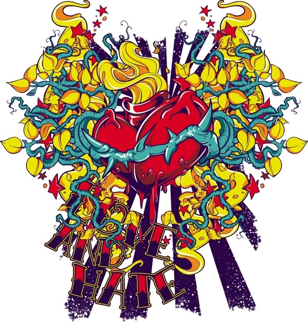 紋身圖案t恤花紋圖片