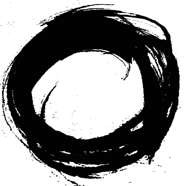 字母毛筆o