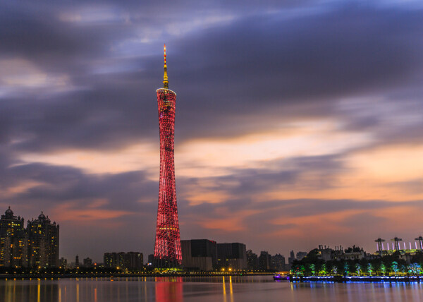 廣州塔夜景圖片