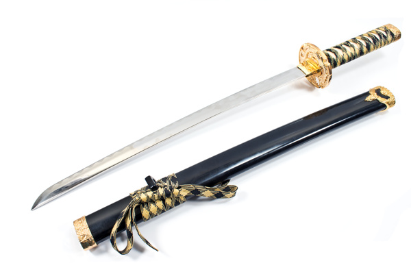 武士剑和剑鞘摄影图片