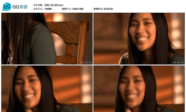 亚洲女孩微笑高清实拍视频素材