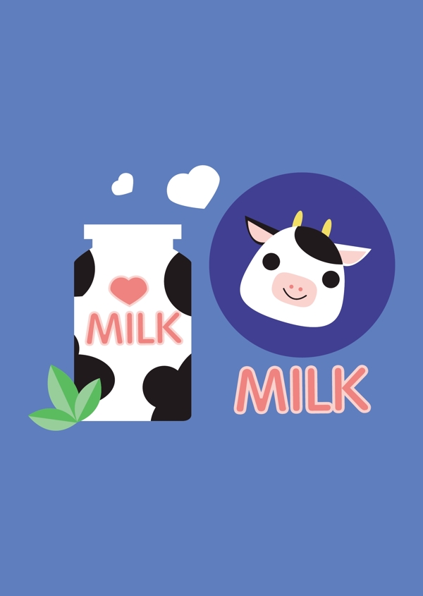 牛奶与奶牛图片