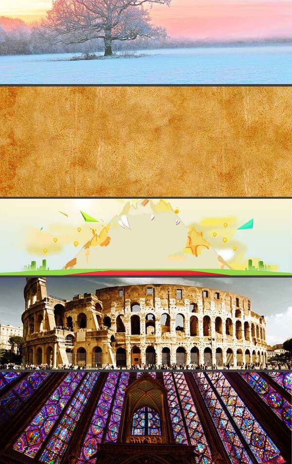 罗马建筑背景