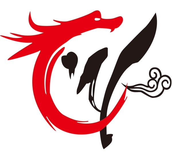 跆拳道武馆祥云logo