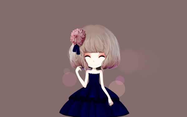 黑裙少女