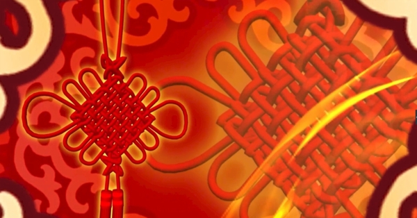 春节新年中国结灯笼喜庆素材