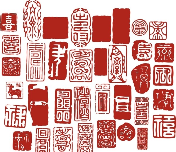 中國(guó)風(fēng)印章圖片