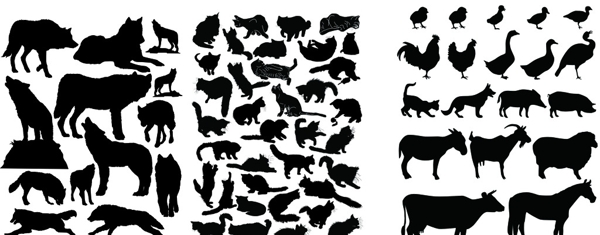 動物剪影
