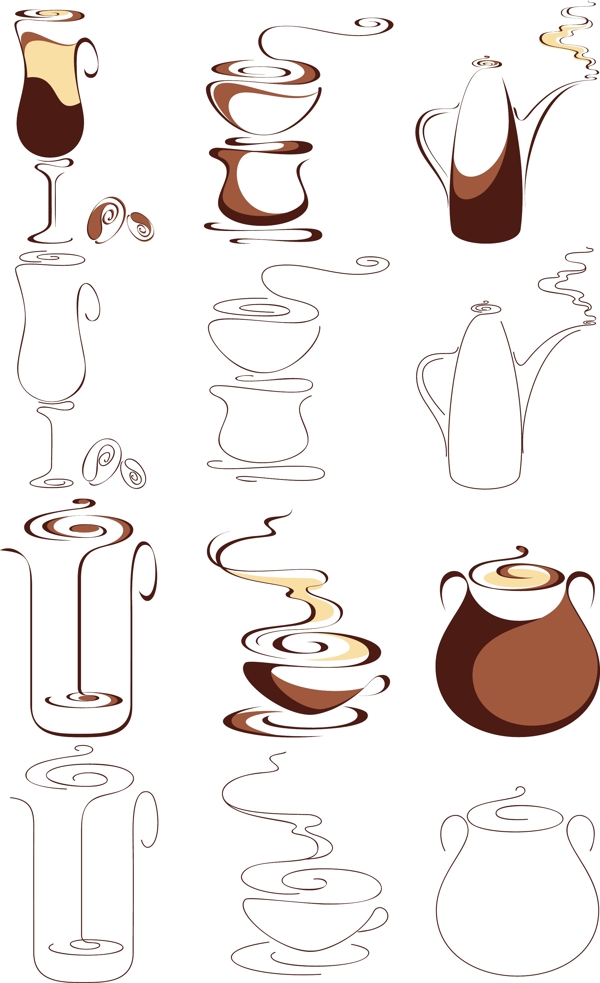 咖啡图形素材