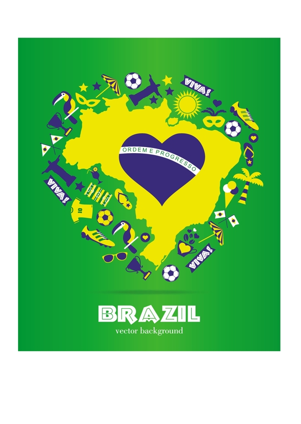 巴西足球世界杯素材