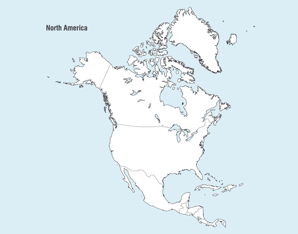 北美国地图矢量