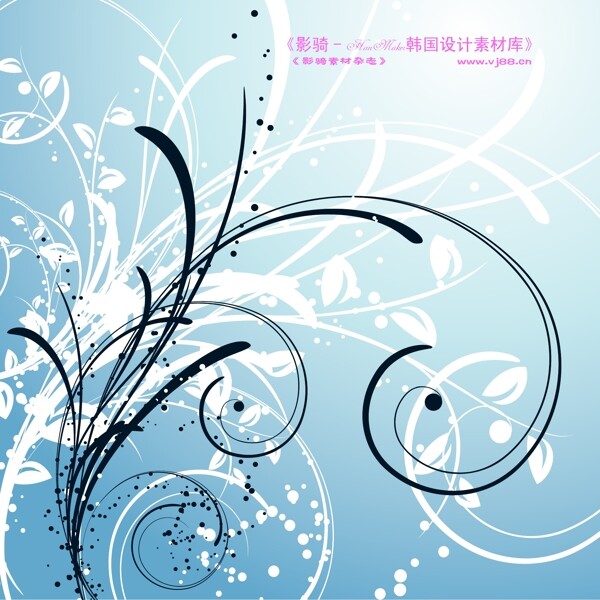 精品花紋圖藤韓國花紋時(shí)尚花紋底紋矢量素材矢量圖片HanMaker韓國設(shè)計(jì)素材庫