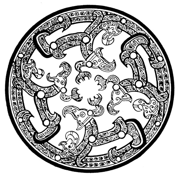 龍青銅紋飾傳統(tǒng)圖案0025