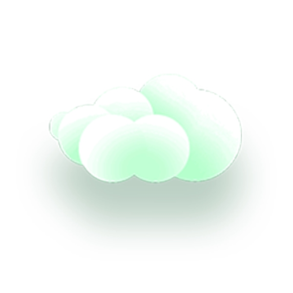 绿色云朵