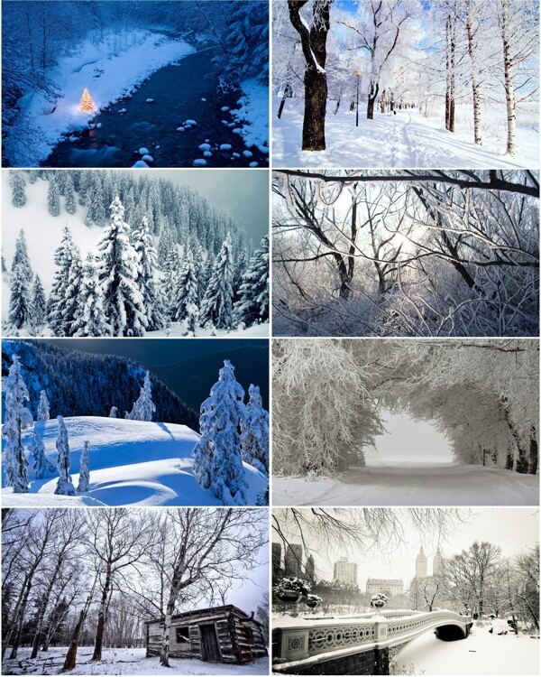 雪景背景