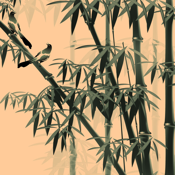 竹子家居裝飾畫
