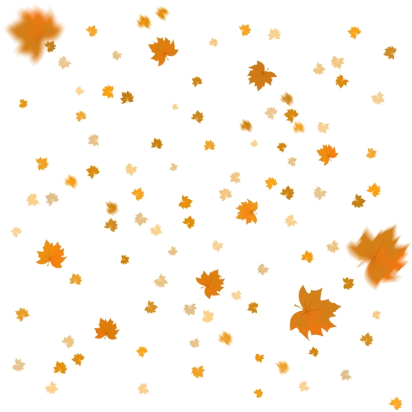 秋天枫叶叶子漂浮气氛电商装饰免抠可商用