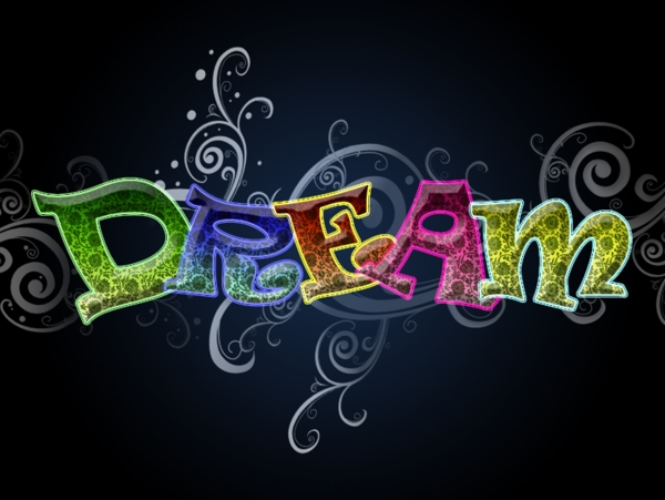 字體設(shè)計DREAM副本