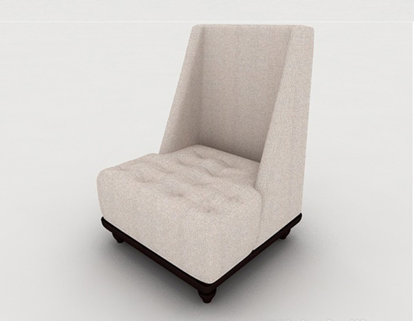现代简约个性单人沙发3d模型下载