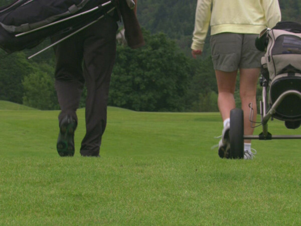 人物体育高尔夫运动视频