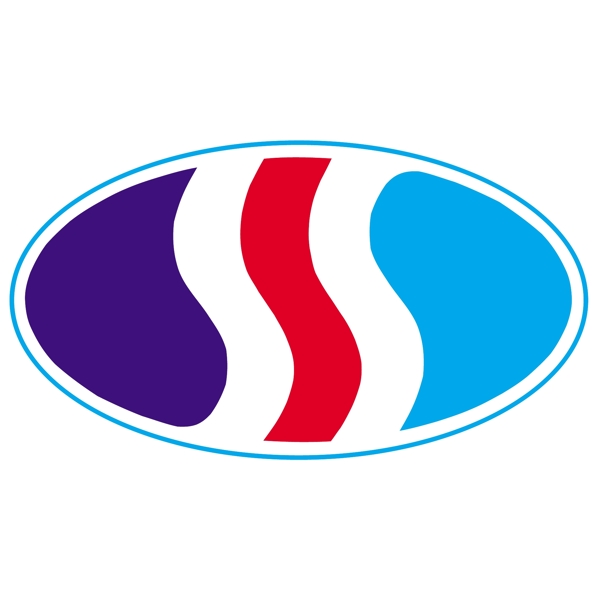 橢圓彩色條紋logo設(shè)計(jì)