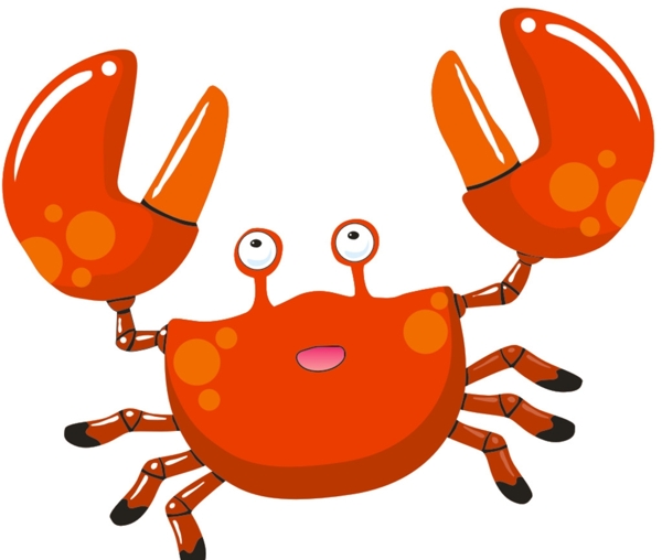 卡通可爱螃蟹
