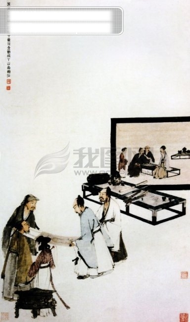 中國名畫古畫繪畫著名有名國畫水墨廣告素材大辭典