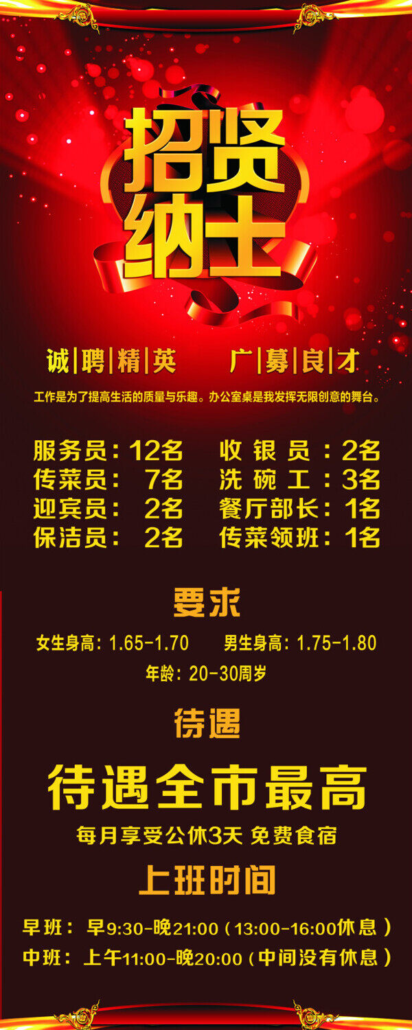 火鍋店招聘