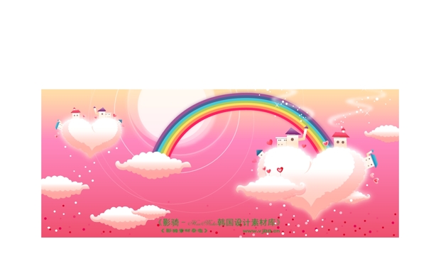 夢幻風景HanMaker韓國設計素材庫背景花紋底紋抽象線條