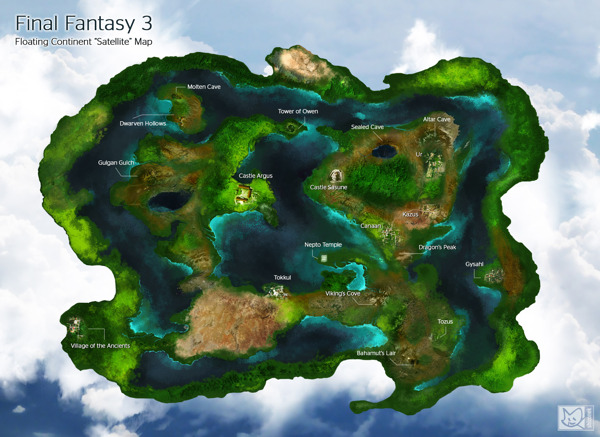 最终幻想3漂浮的大陆