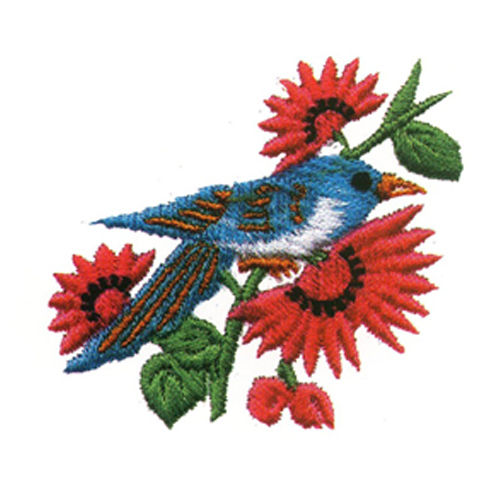繡花動物鳥類花家紡免費素材