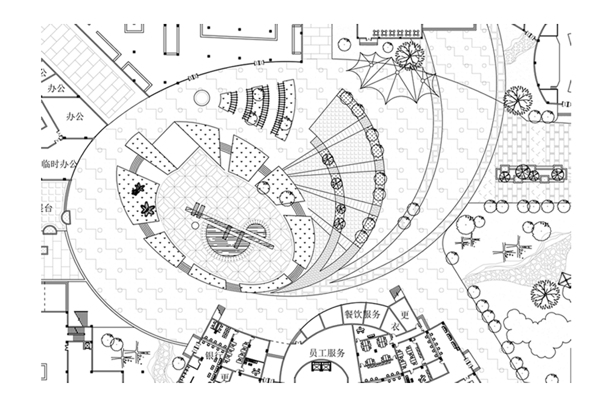 市区中心区域规划与设计CAD方案
