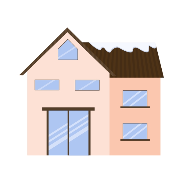 卡通手绘房屋建筑png元素