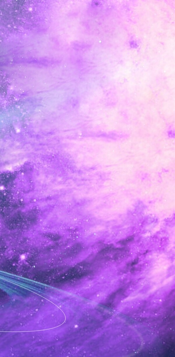 原创手绘紫色大气云雾绚丽手机壳