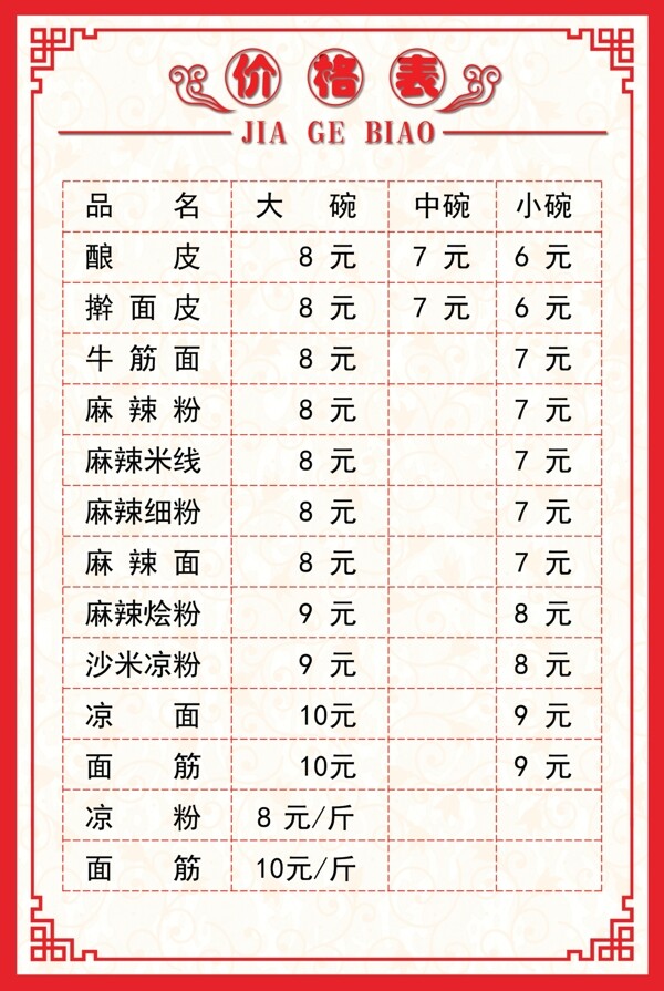 菜單