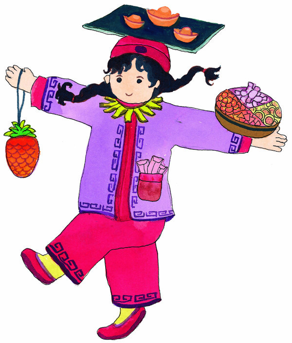 舞蹈的小女孩