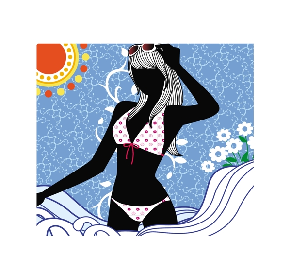歐美花紋6641矢量EPS