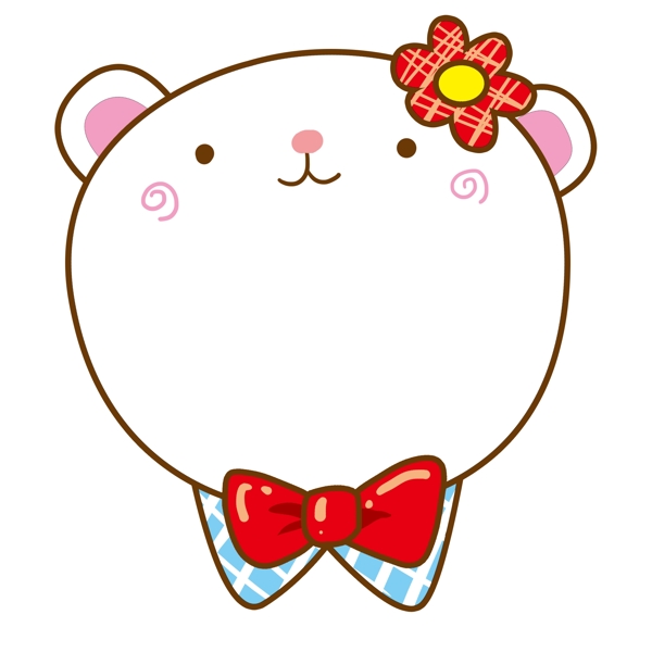 手繪Kitty貓對話框插畫