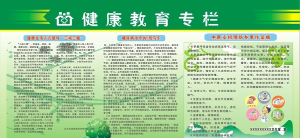 健康教育宣傳欄