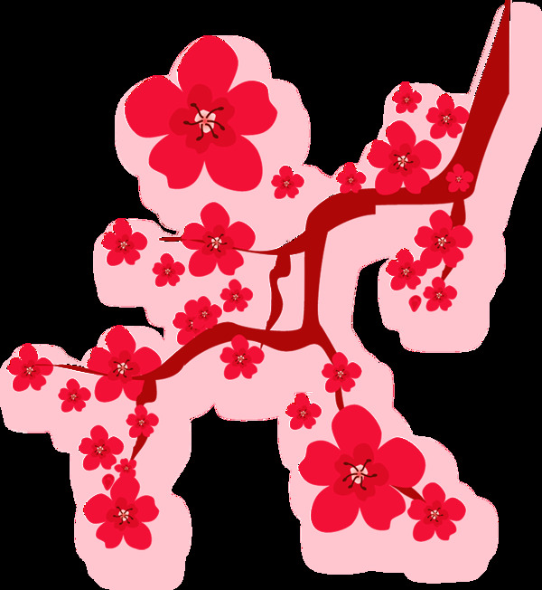 韓國櫻花透明素材