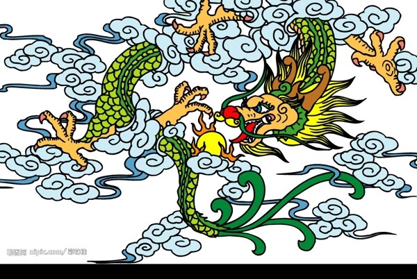 龍紋圖案圖片
