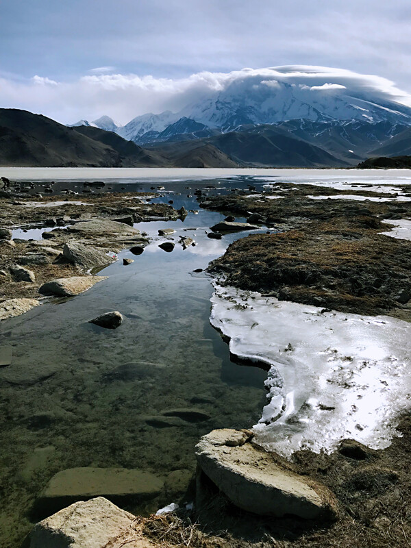 喀什雪山冰湖