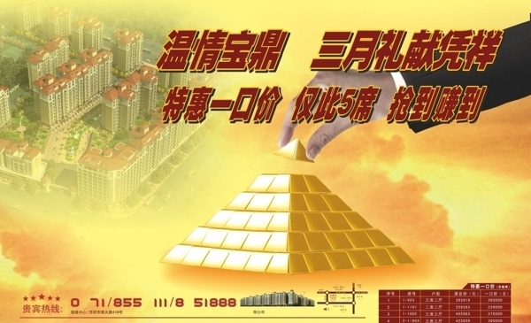 房地產(chǎn)廣告海報金字塔