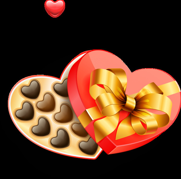 情人节爱心心形巧克力